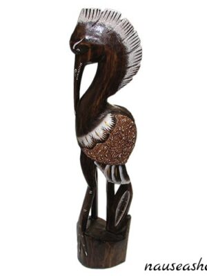 Цапля декоративная из дерева, 50 см Цапля декоративная из дерева, 50 см