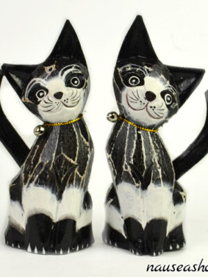 Фигурка декоративная из дерева "2 котика", 11 cм Фигурка декоративная из дерева "2 котика", 11 cм