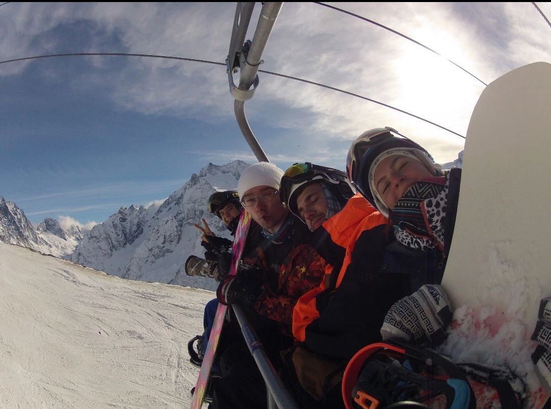 Обучение сноуборду Кристиной